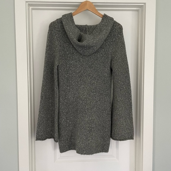 PrAna Longline Knit Hooded Gray Cardigan Size M - Picture 6 of 7